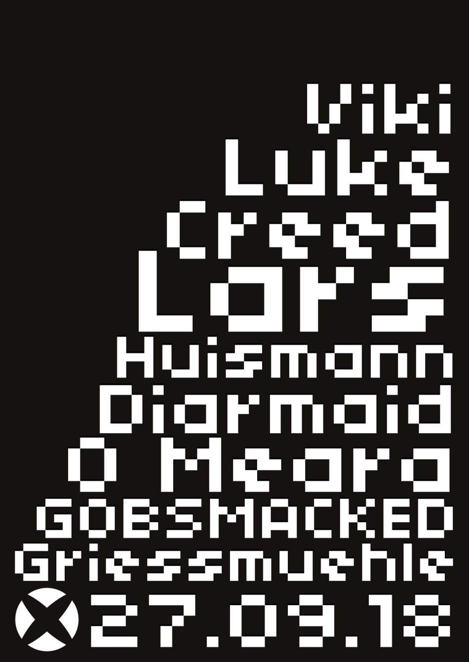 Gobsmacked with / Lars Huismann, Luke Creed uwm. - フライヤー表
