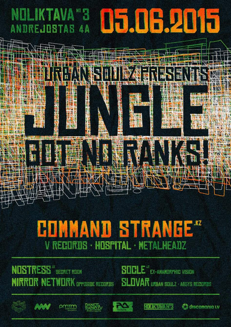 Jungle Got No Ranks - フライヤー表