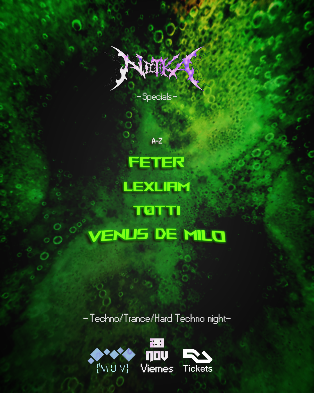 NEOTIKA MUVMENT 3 en Sala Muv, Madrid