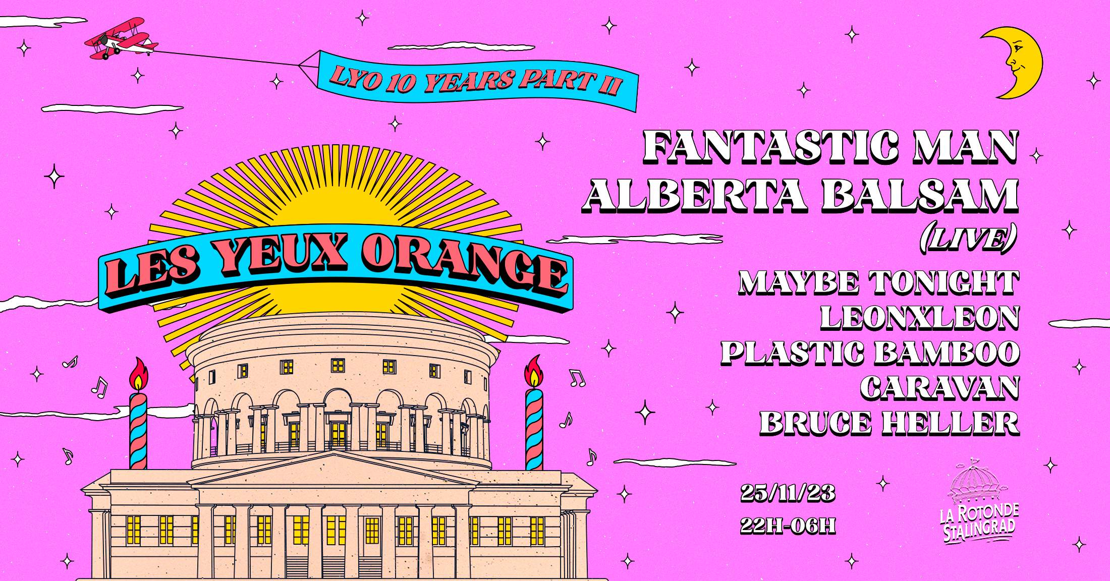 Les Yeux Orange 10 Years Part II / Club XXL! with Fantastic Man, Alberta Balsam (LIVE) - Página frontal