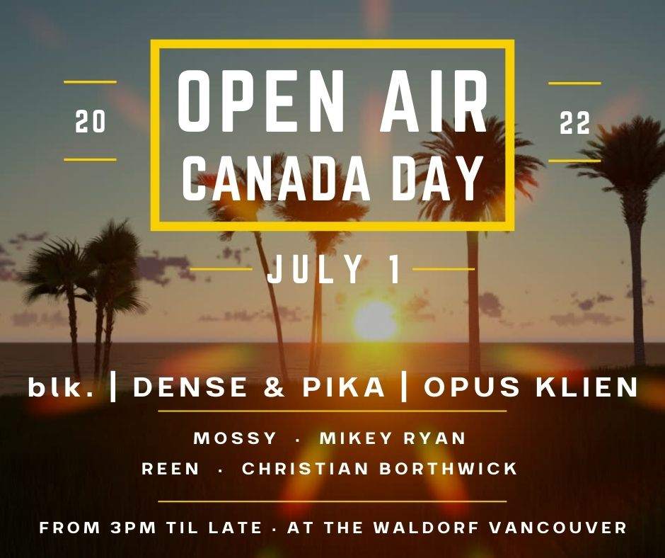 Jika Jika Open Air Canada Day Festival Vancouver - フライヤー表