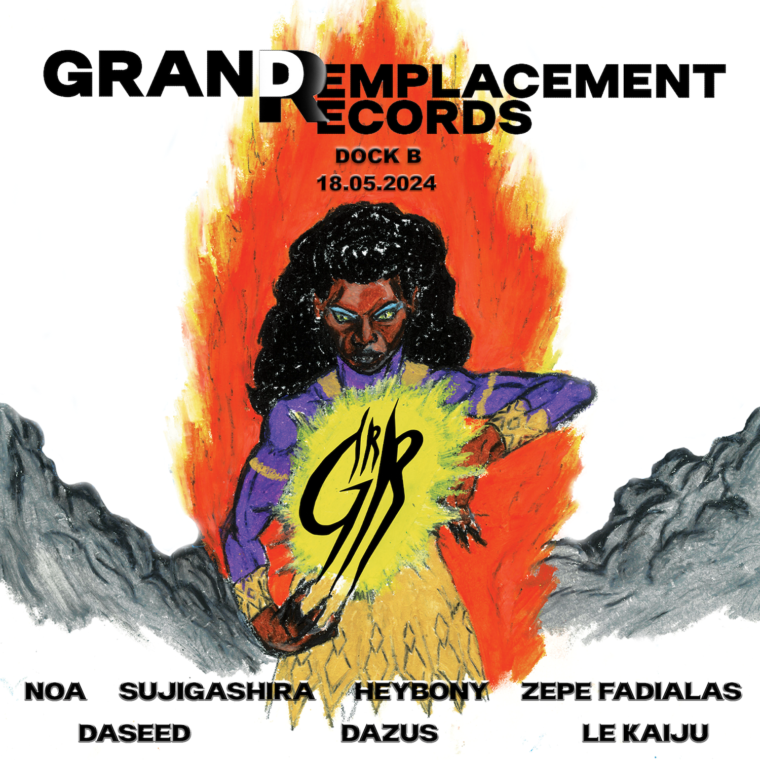 Grand Remplacement Records: La Flèche d'Or (Hors les Murs) au Dock B - Página frontal