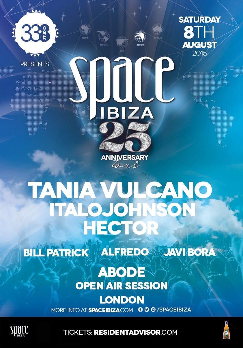 Space Ibiza '25th Anniversary' with Tania Vulcano, Italojohnson, DJ Alfredo, Abode - Página frontal