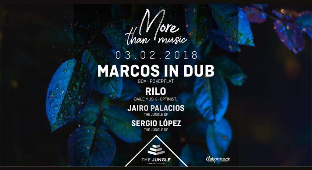 More Than Music: Marcos In Dub Rilo - フライヤー表