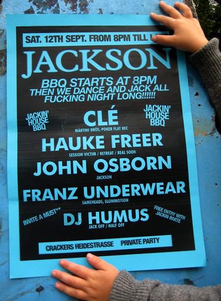 Jackson Ft: Clé & Hauke Freer - フライヤー表