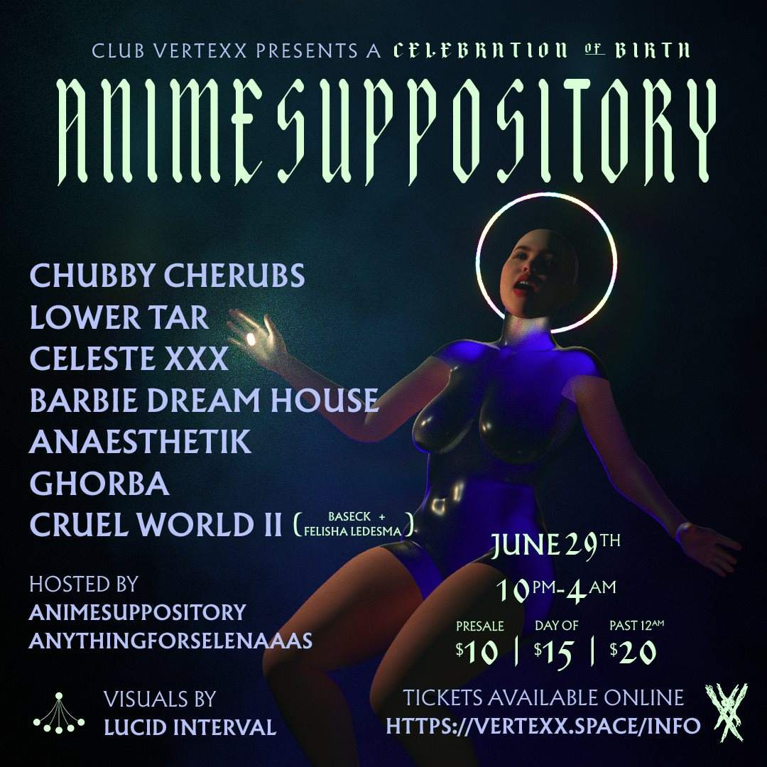 Club Vertexx presents Anime Suppository at TBA - Los Angeles, Los Angeles