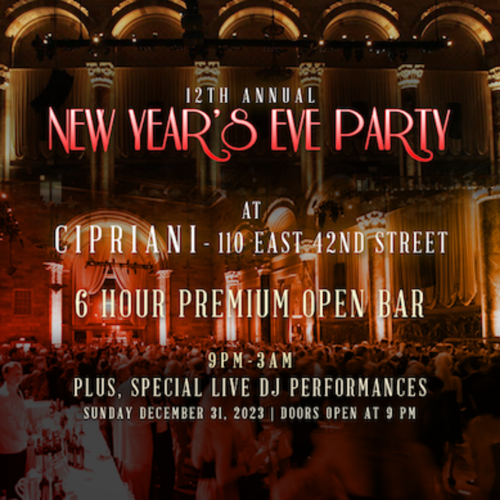 Cipriani Times Square New Year's Eve Party - Página frontal