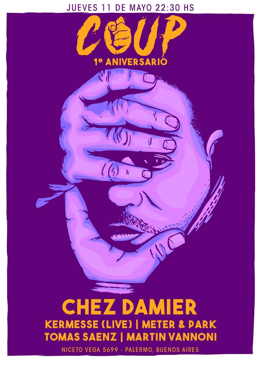 COUP 1°aniversario presenta: Chez Damier - Página frontal