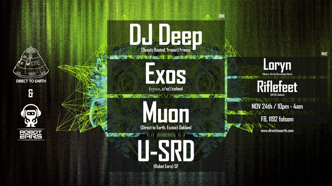 DJ Deep and Exos: Robot Ears + DTE - Página frontal