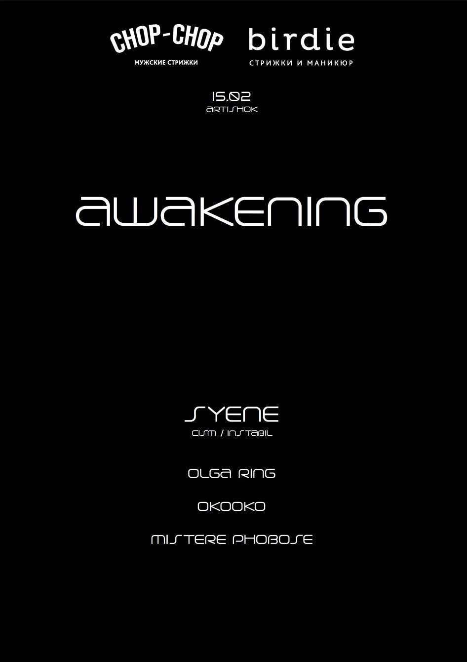 Awakening at Syene - フライヤー表