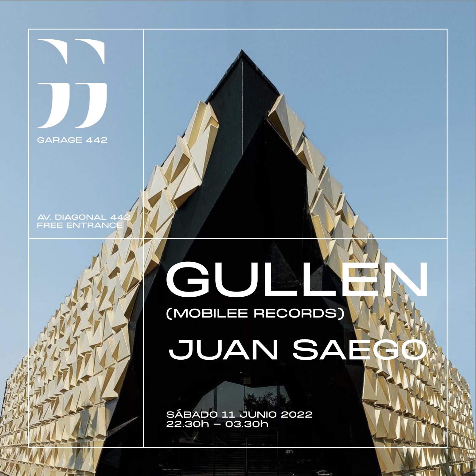 Gullen (Mobilee) + Juan Saego - フライヤー表