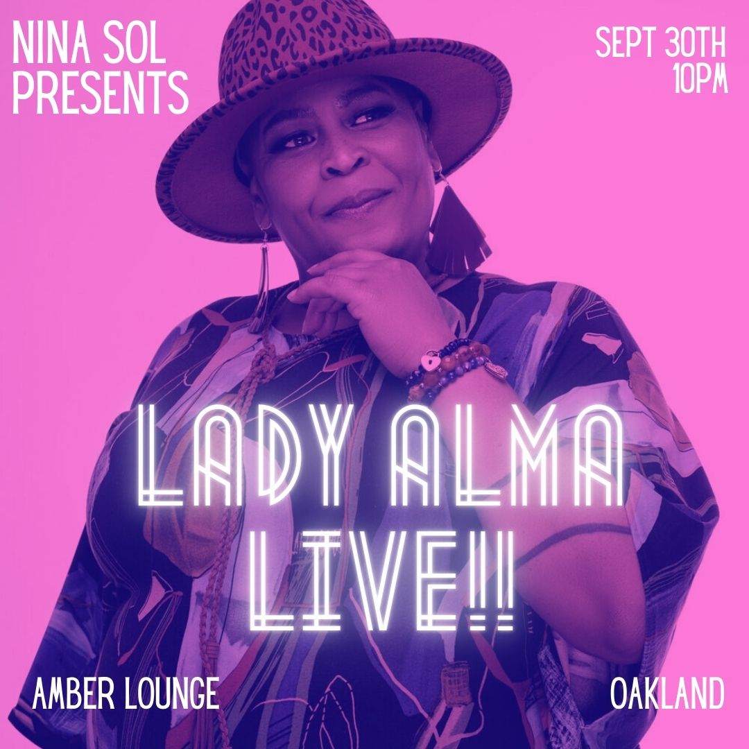 Nina sol presents: Lady Alma Live - Página frontal
