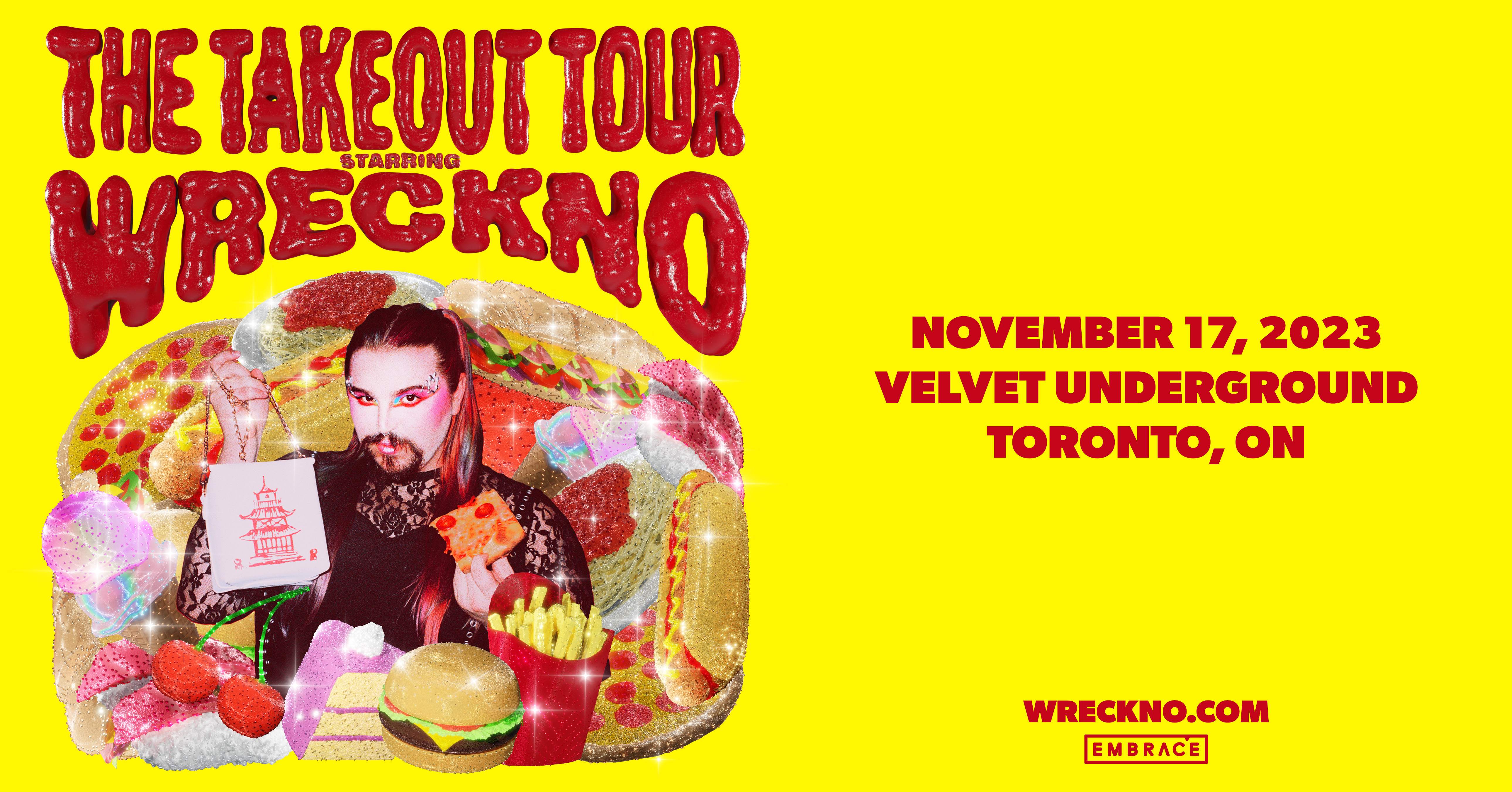 Wreckno: The Takeout Tour - フライヤー表