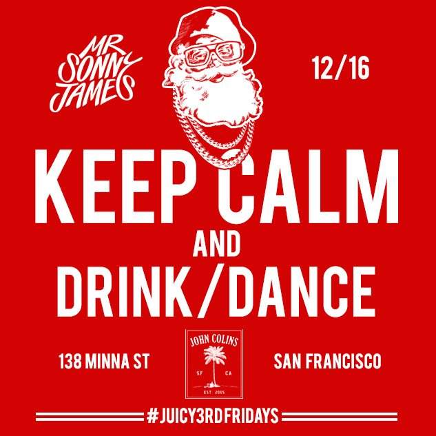 Juicy Holiday Party Feat. Sonny James - フライヤー表