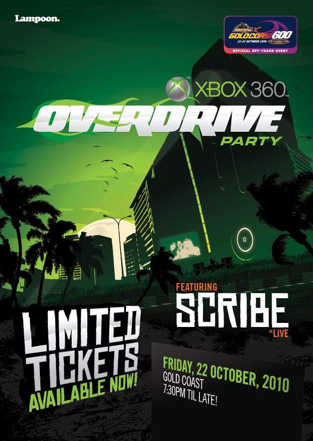 Xbox 360 Overdrive Party - Página frontal