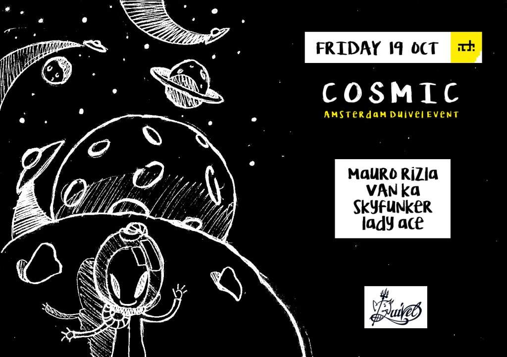 Cosmic Amsterdam Duivel Event - フライヤー表