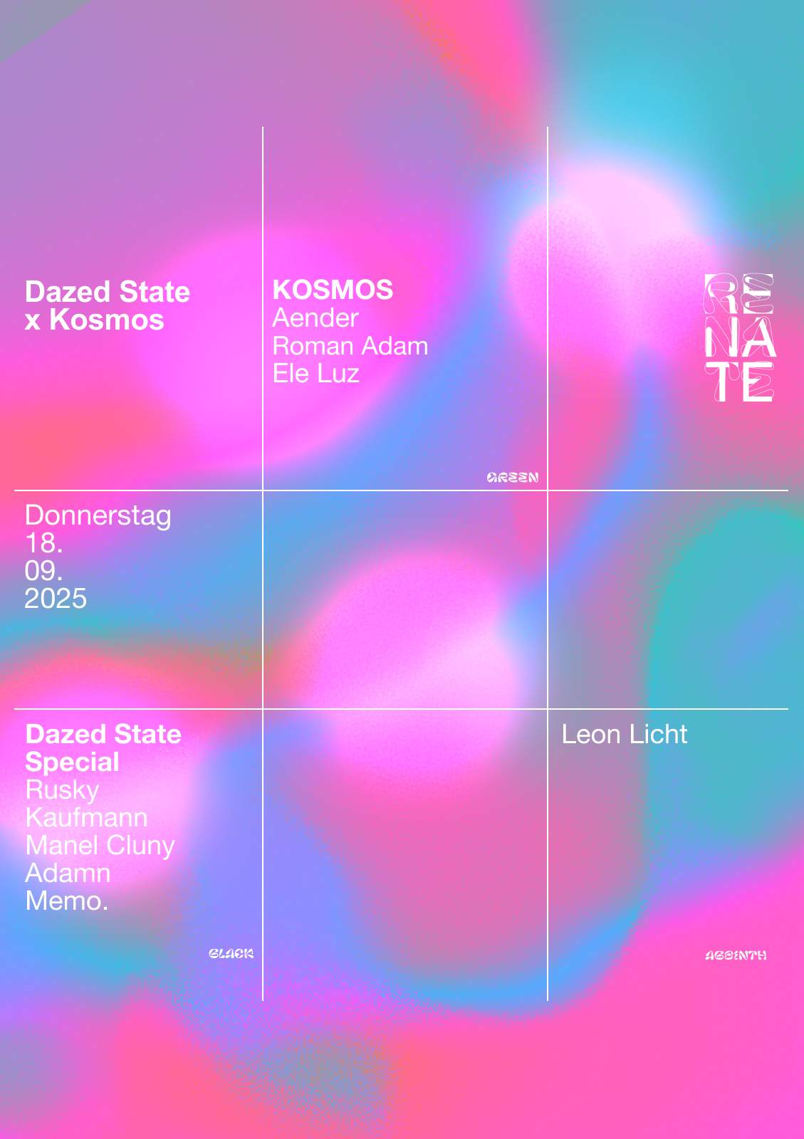 Dazed State x Kosmos at Renate, Berlin