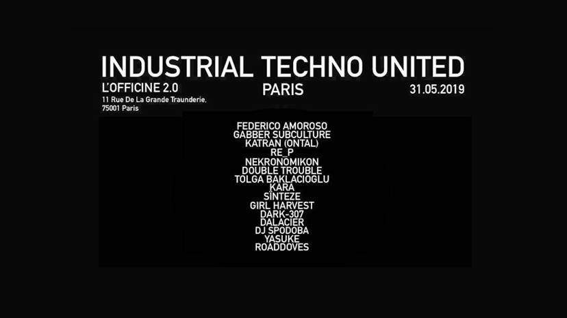 Industrial Techno United - フライヤー表