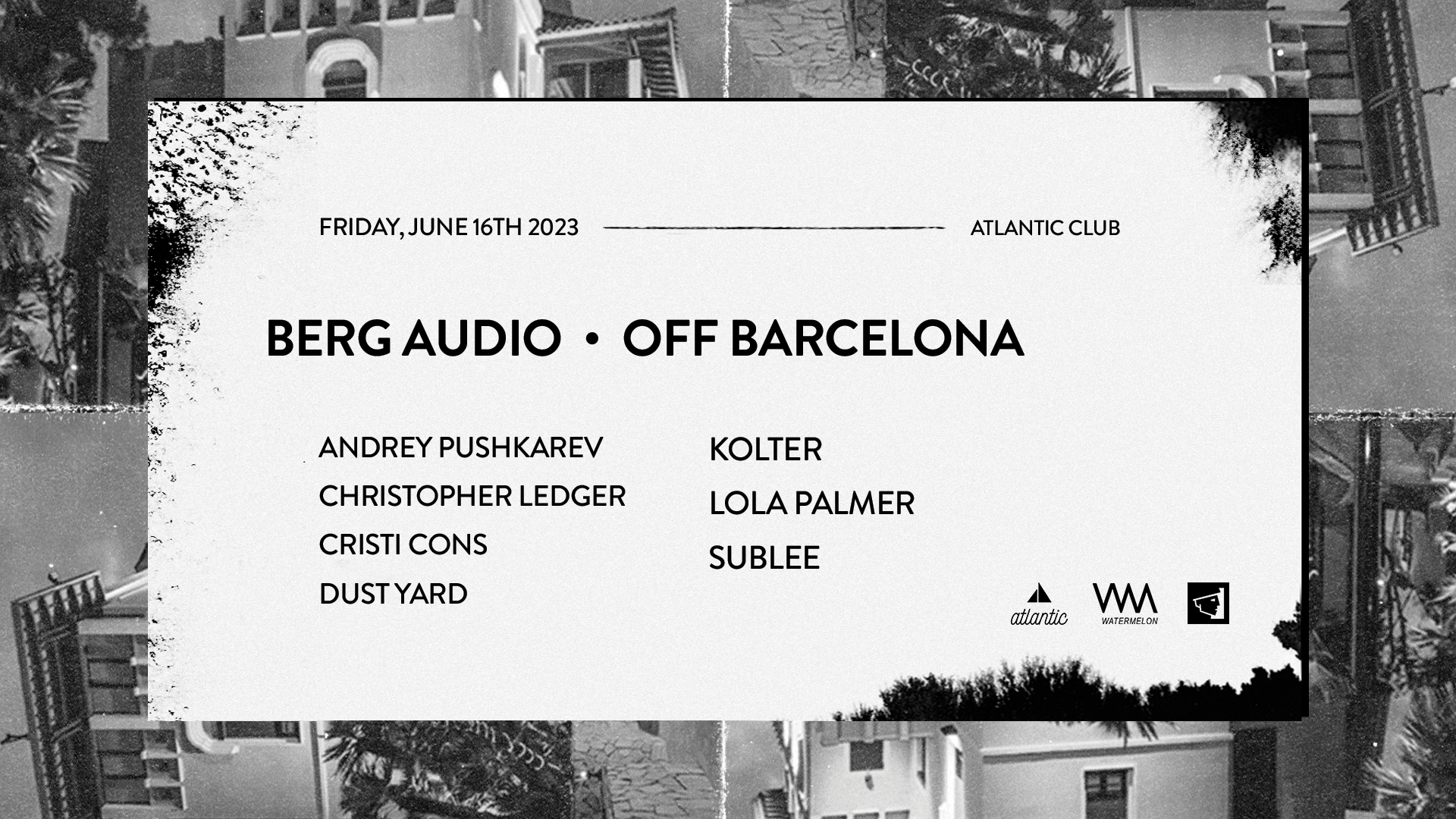 Berg Audio • Off Barcelona 2023 - フライヤー裏