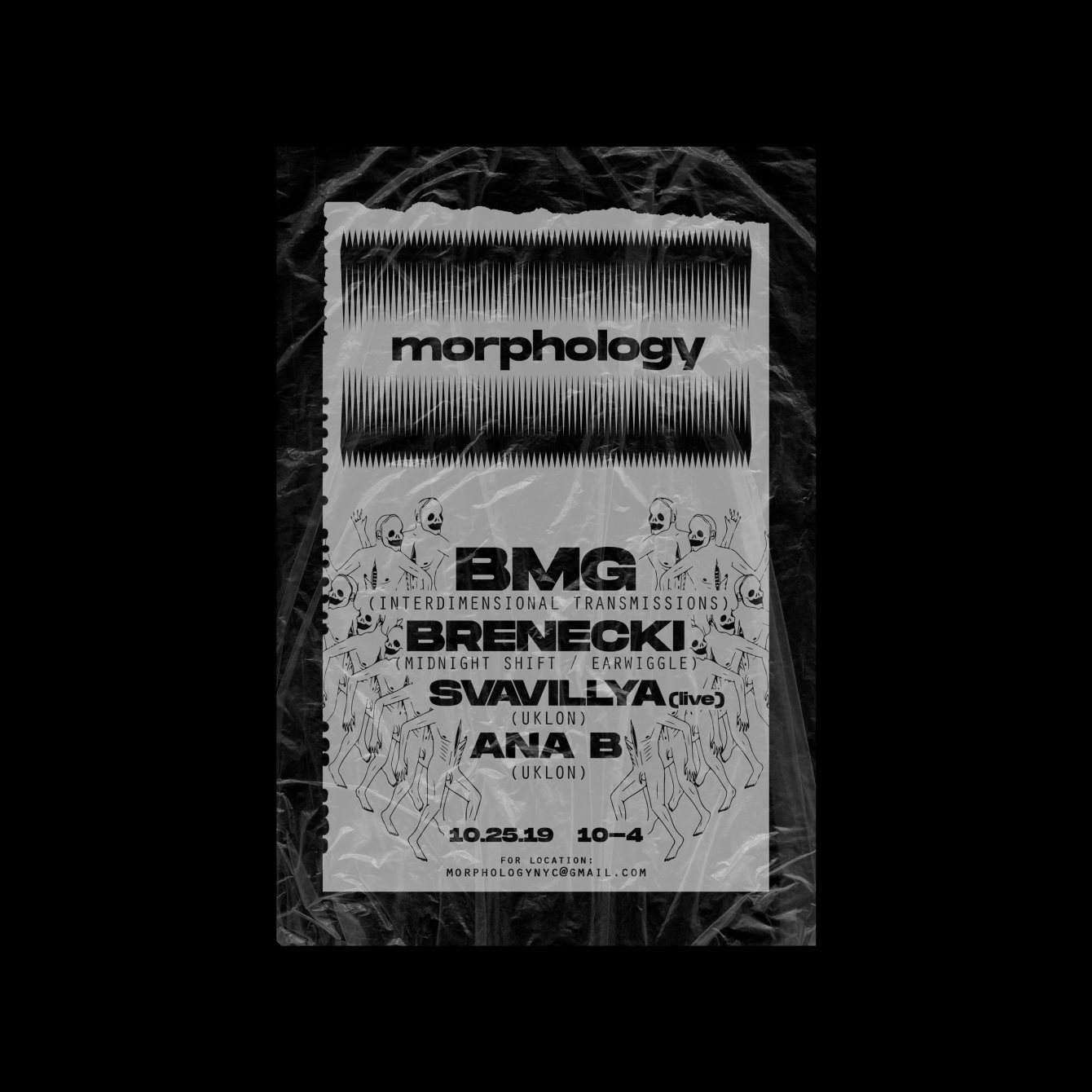 Morphology: BMG, Brenecki, Svavillya (Live) & Ana B - Página trasera