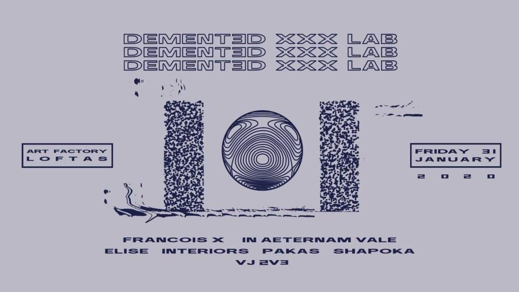 DEMENT3D X with François X, In Aeternam Vale, Elise - フライヤー表