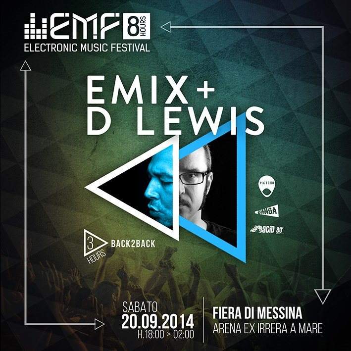 Electronic Music Fstvl Emix b2b D Lewis - フライヤー表