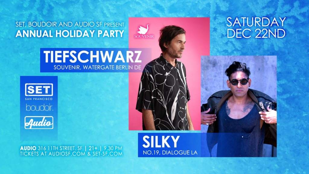 Audio SF Holiday Party Feat. Tiefschwarz & Silky - Flyer front