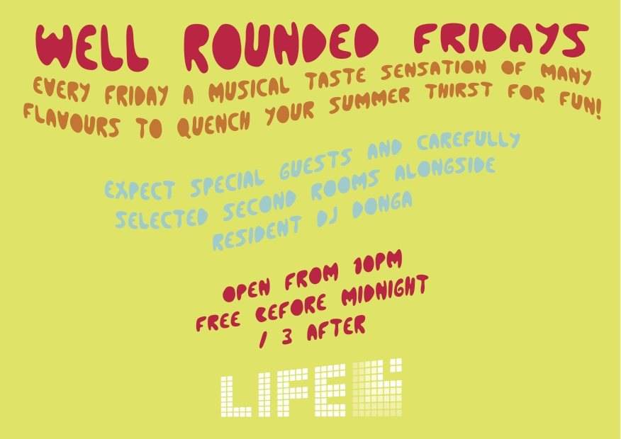 Well Rounded Fridays No. 6 - 02/08 - フライヤー裏