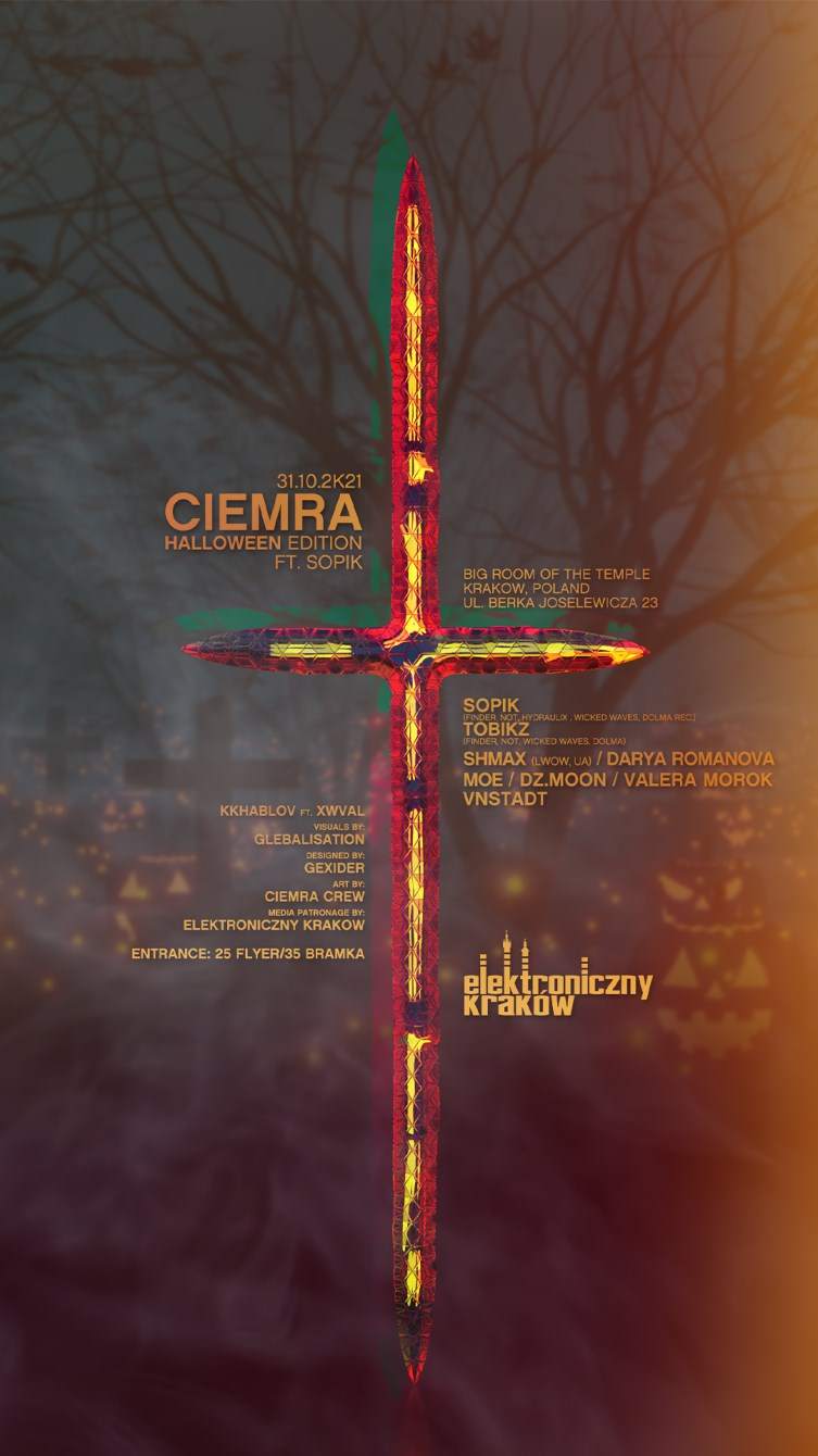Ciemra: Halloween Edition feat. Sopik - フライヤー表