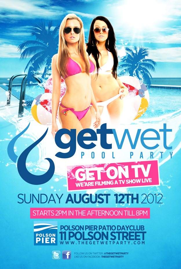 Get Wet Pool Party - フライヤー表