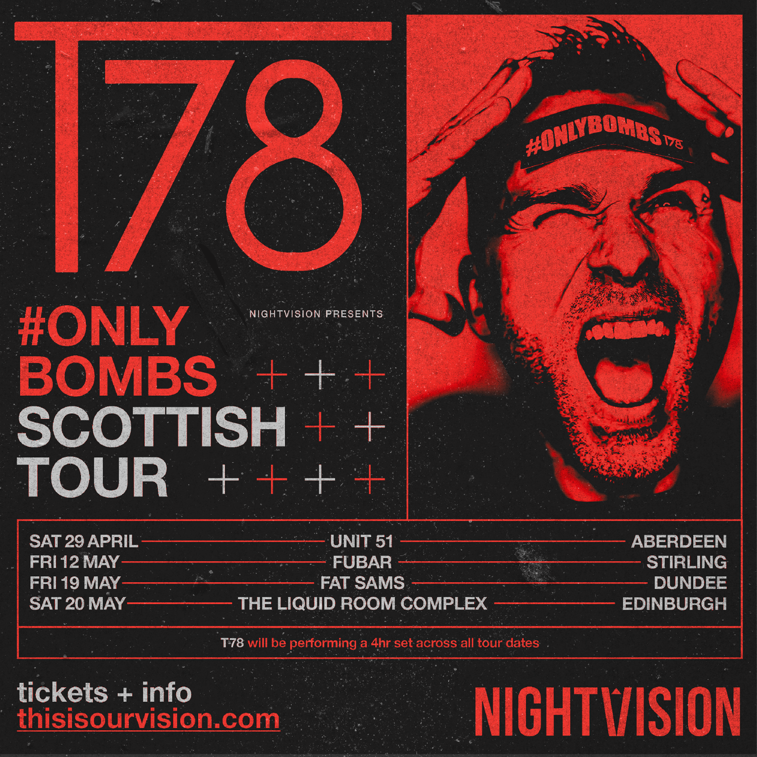 [POSTPONED] T78 #onlybombs Scottish Tour - Stirling - Página frontal
