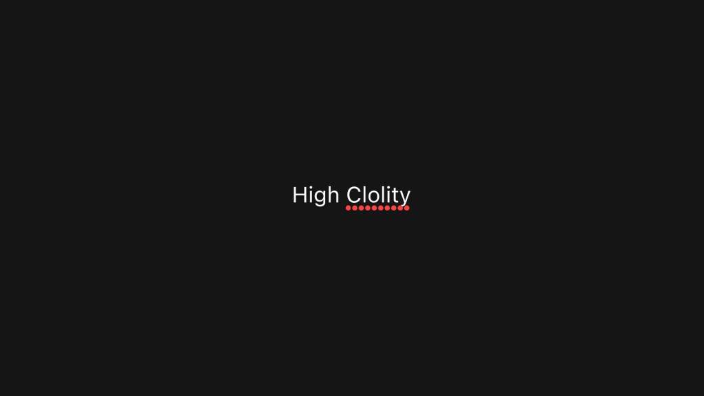 High Clolity - Página frontal