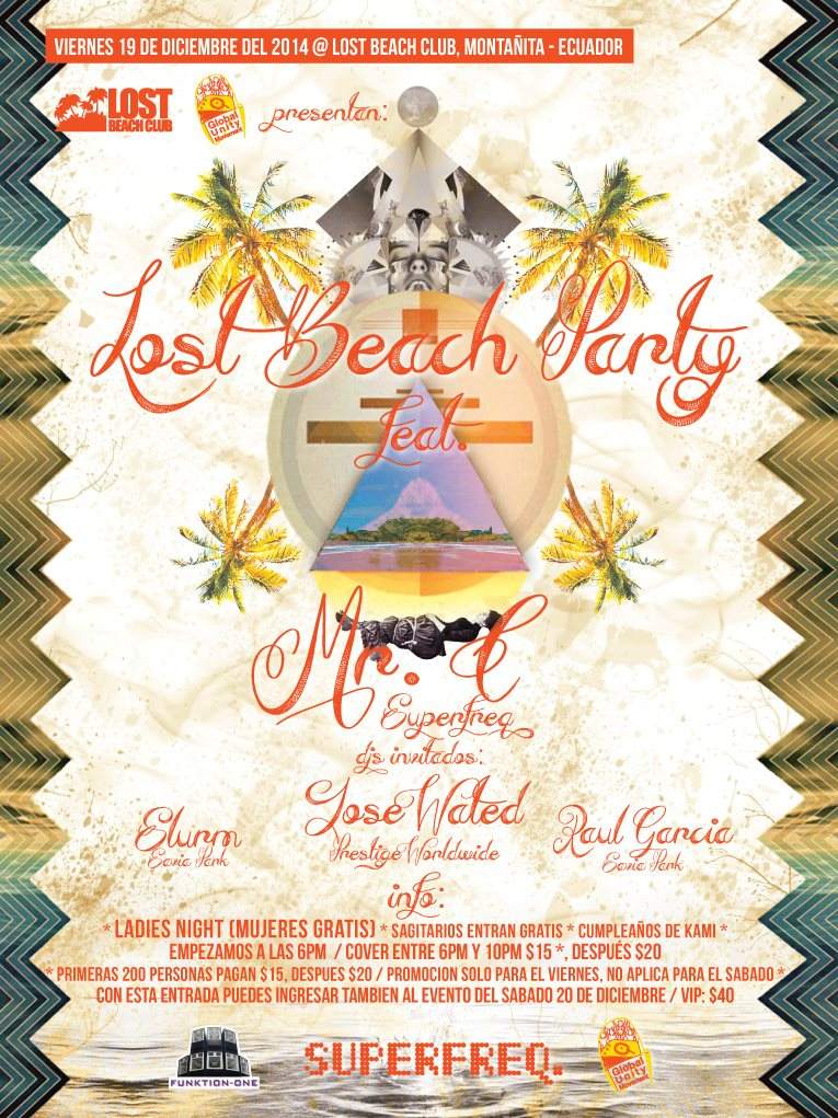 Lost Beach Party with Mr C - フライヤー表