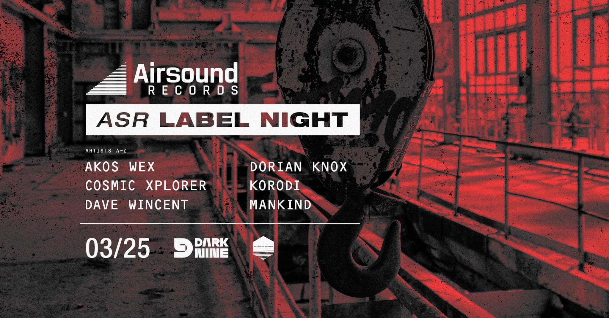ASR Label Night - Página frontal