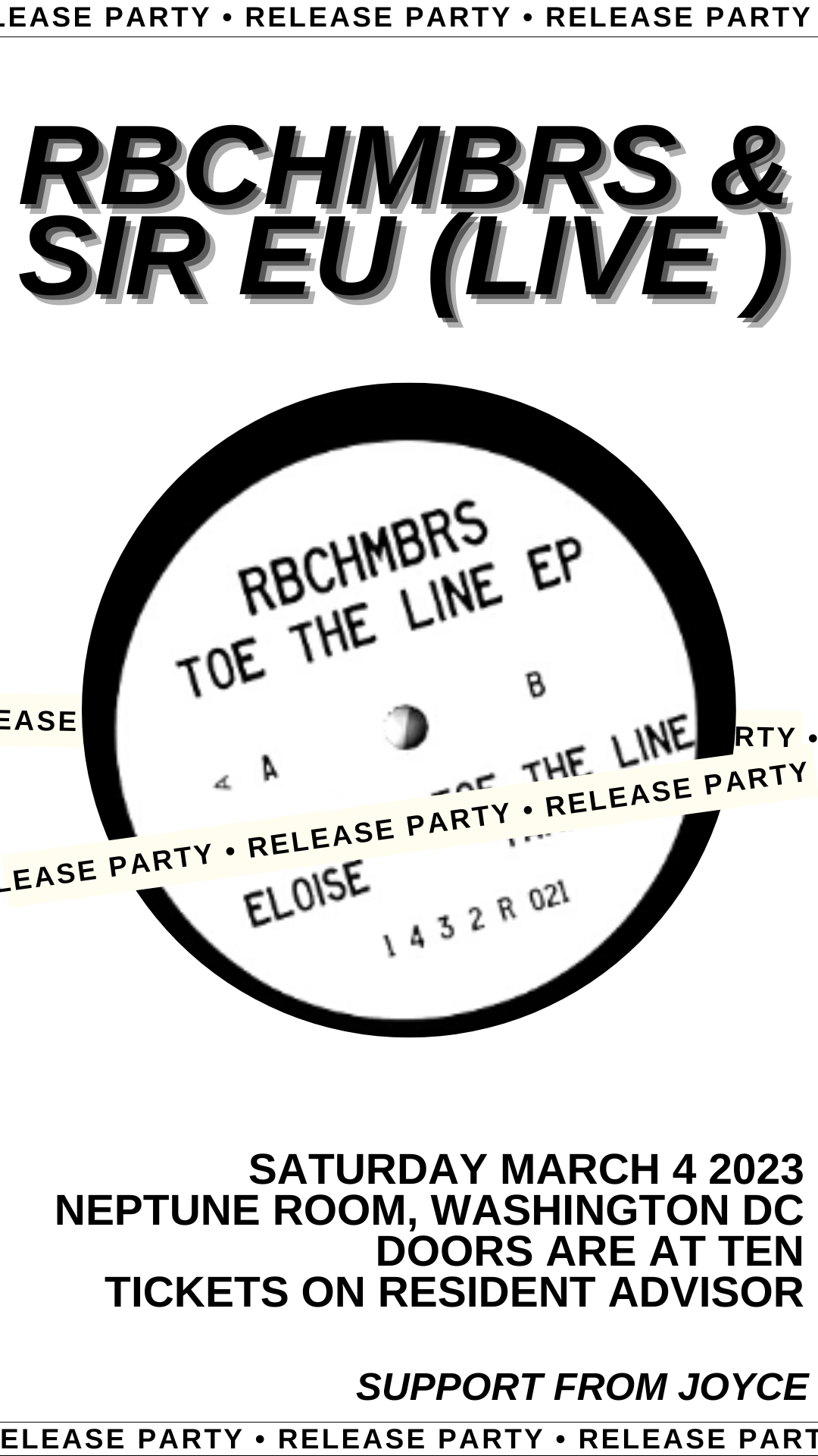 1432 R presents rbchmbrs and SIR EU for the TOE THE LINE EP release ...