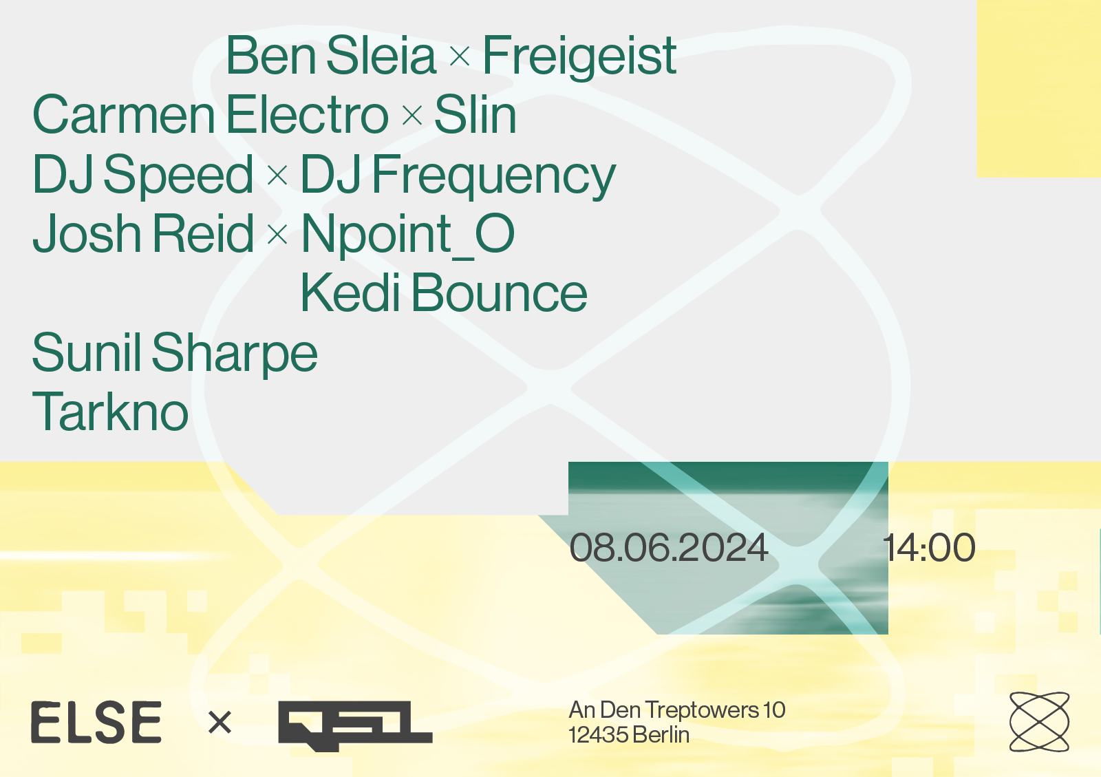 Else x QS1 with Sunil Sharpe, Tarkno, slin, Carmen Electro, DJ Speed, DJ Frequency & More - フライヤー表