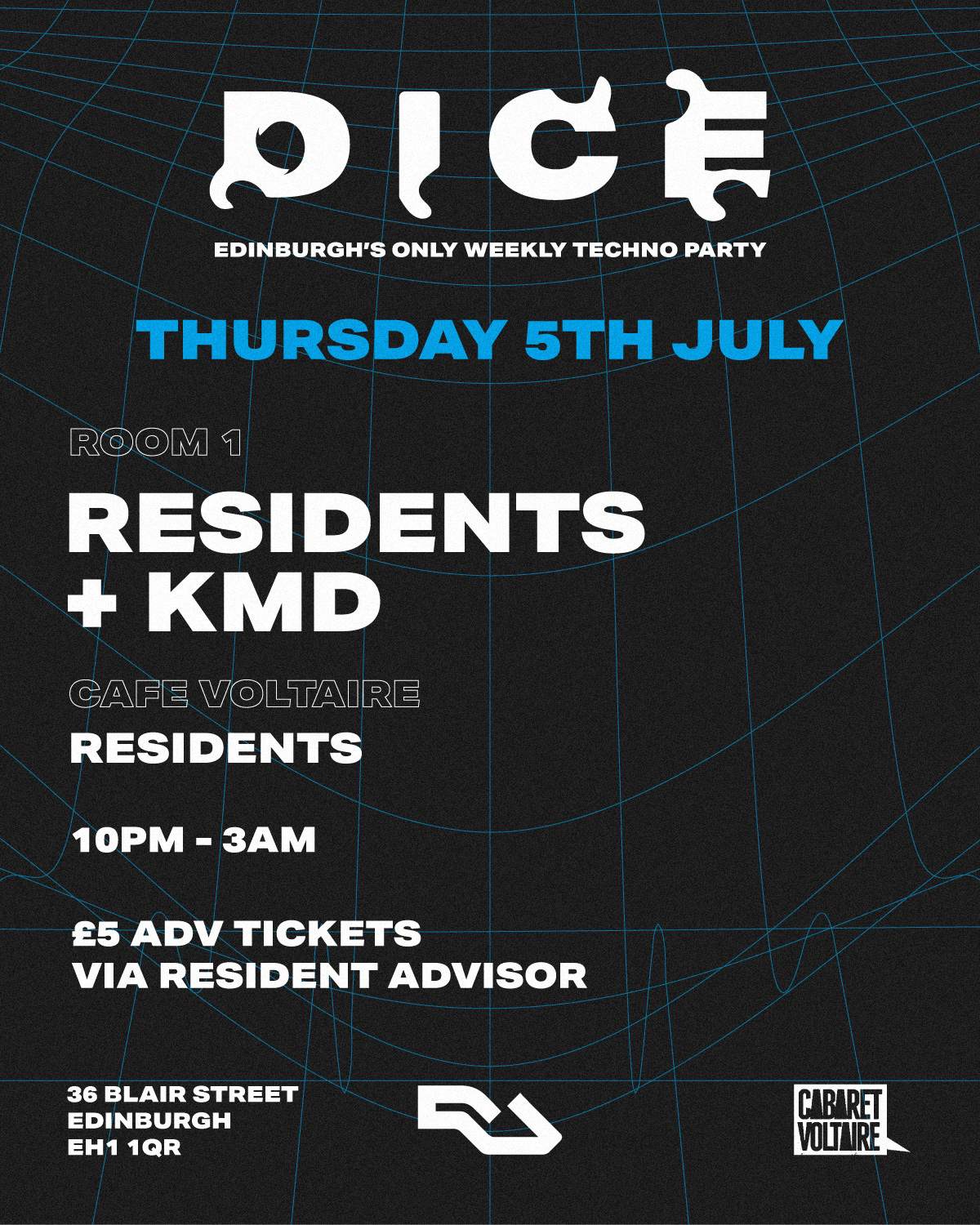 DICE Residents Party at Cabaret Voltaire, Edinburgh