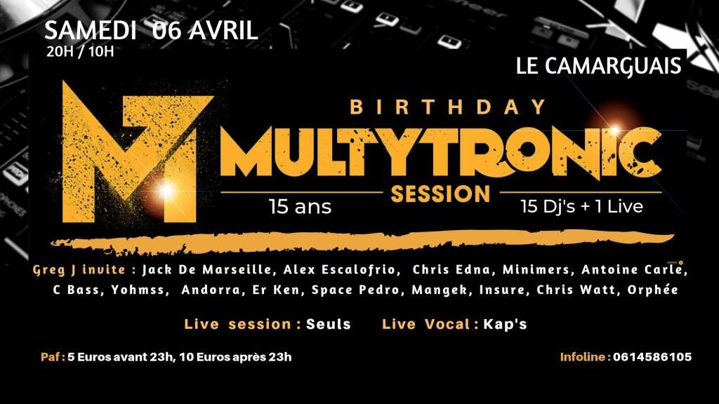 Birthday Multytronic Session - フライヤー表