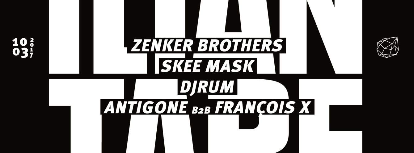 Concrete [Ilian Tape]: Zenker Brothers, Skee Mask, Djrum / Woodfloor: Antigone b2b Francois X - フライヤー表