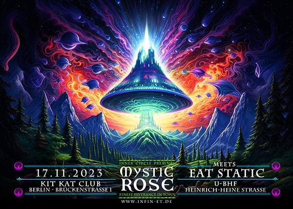 The Mystic Rose meets EAT STATIC - フライヤー表