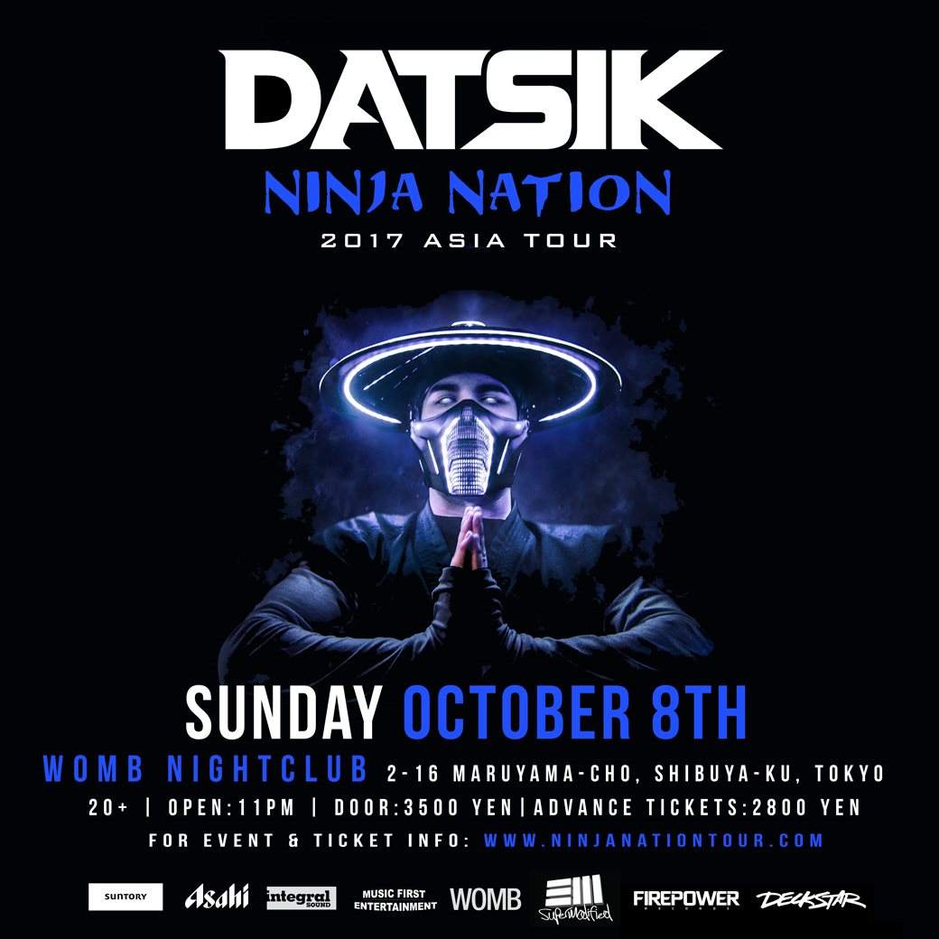 Datsik -Ninja Nation- 2017 Asia Tour - Página frontal