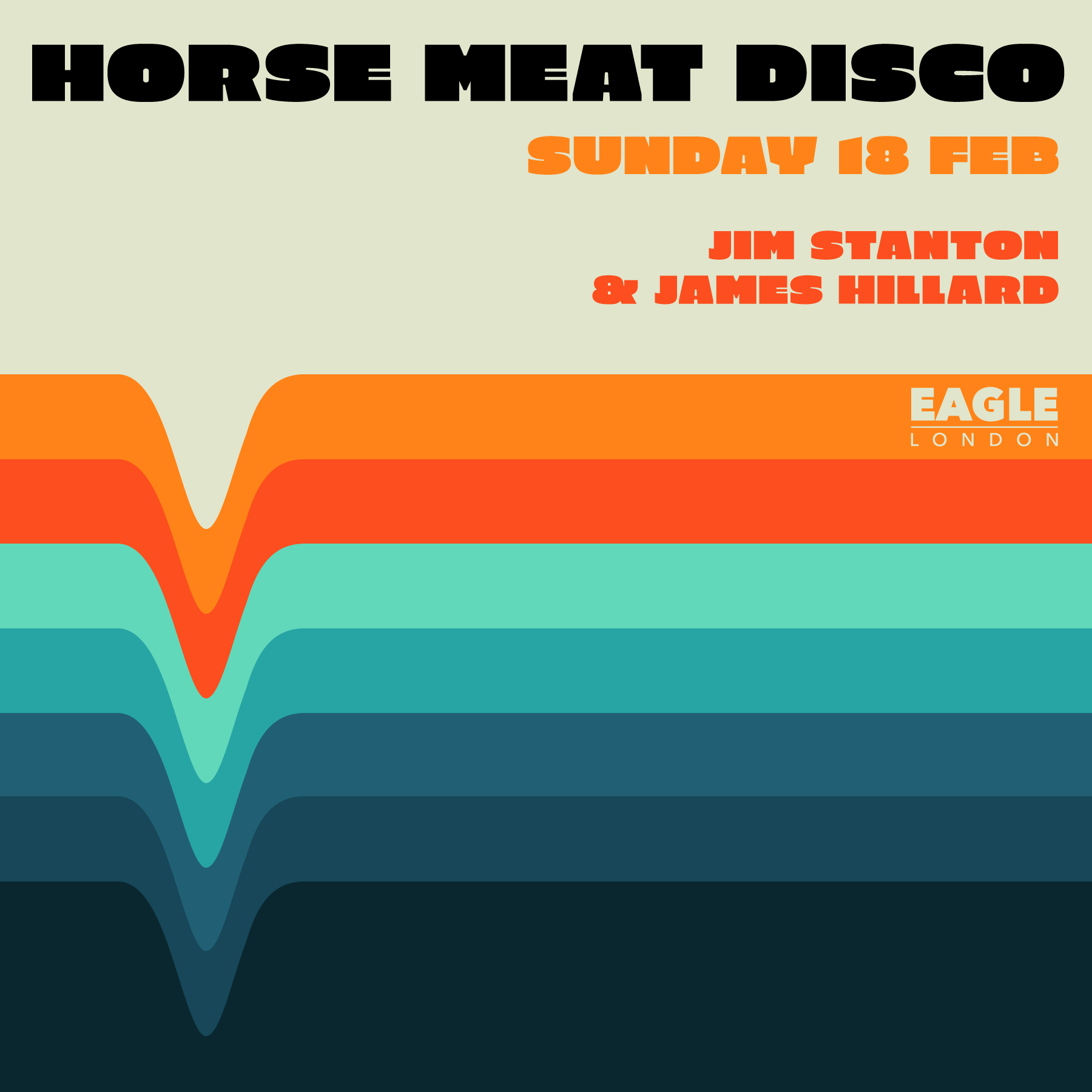 Horse Meat Disco - The Legendary Sunday Night Discotheque - フライヤー表