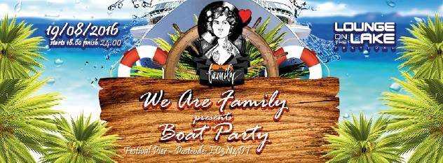 We are Family Boat Party and Lounge on the Lake...'Keep Calm and Drop the Anchor' Pt.3 - フライヤー表