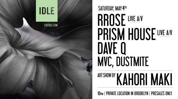 Idle 02: Rrose, Prism House, Dave Q & Special Guests - Página frontal