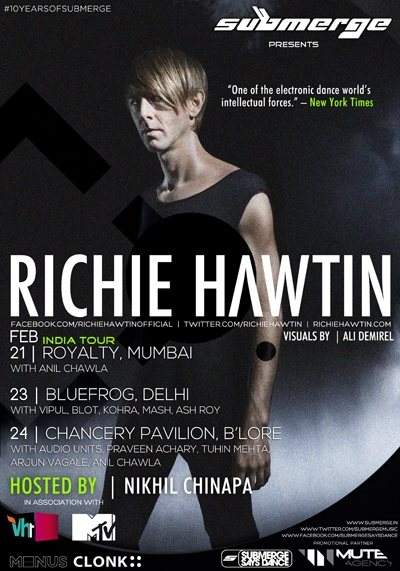 Richie Hawtin India Tour - フライヤー表