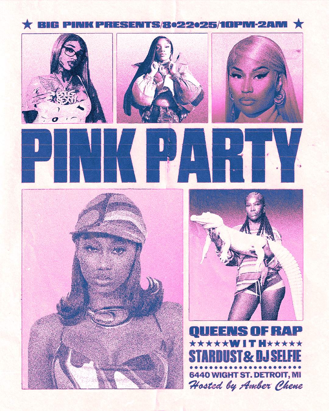 PINK PARTY: QUEENS OF RAP (WEAR PINK = FREE ENTRY) at Big Pink, Detroit