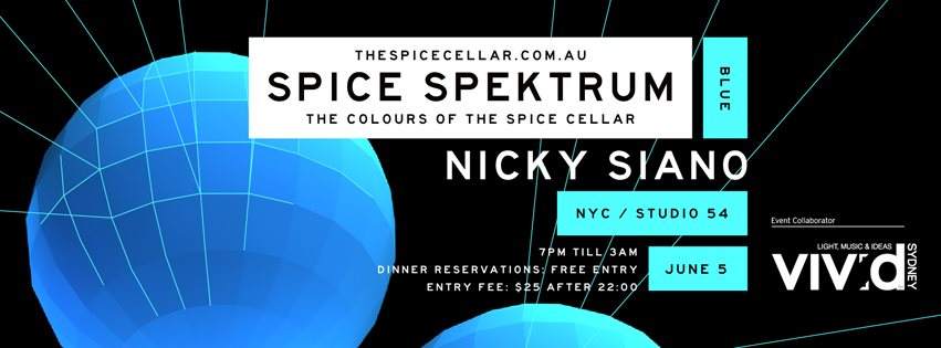 Vivid Music & Spice Spektrum presents 'Love Is The Message' with Nicky Siano (NYC) - フライヤー表