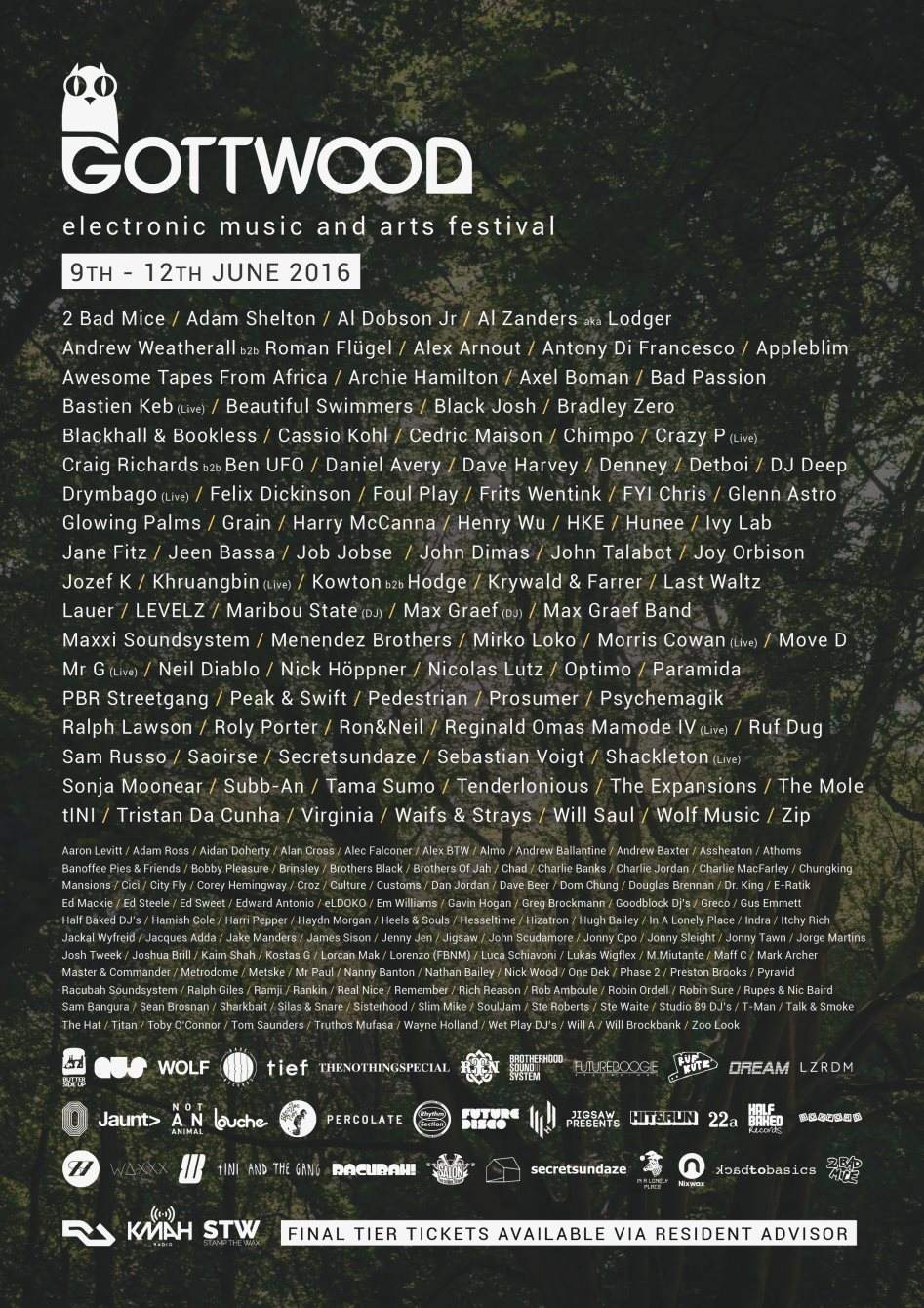 Gottwood Festival 2016 - フライヤー表