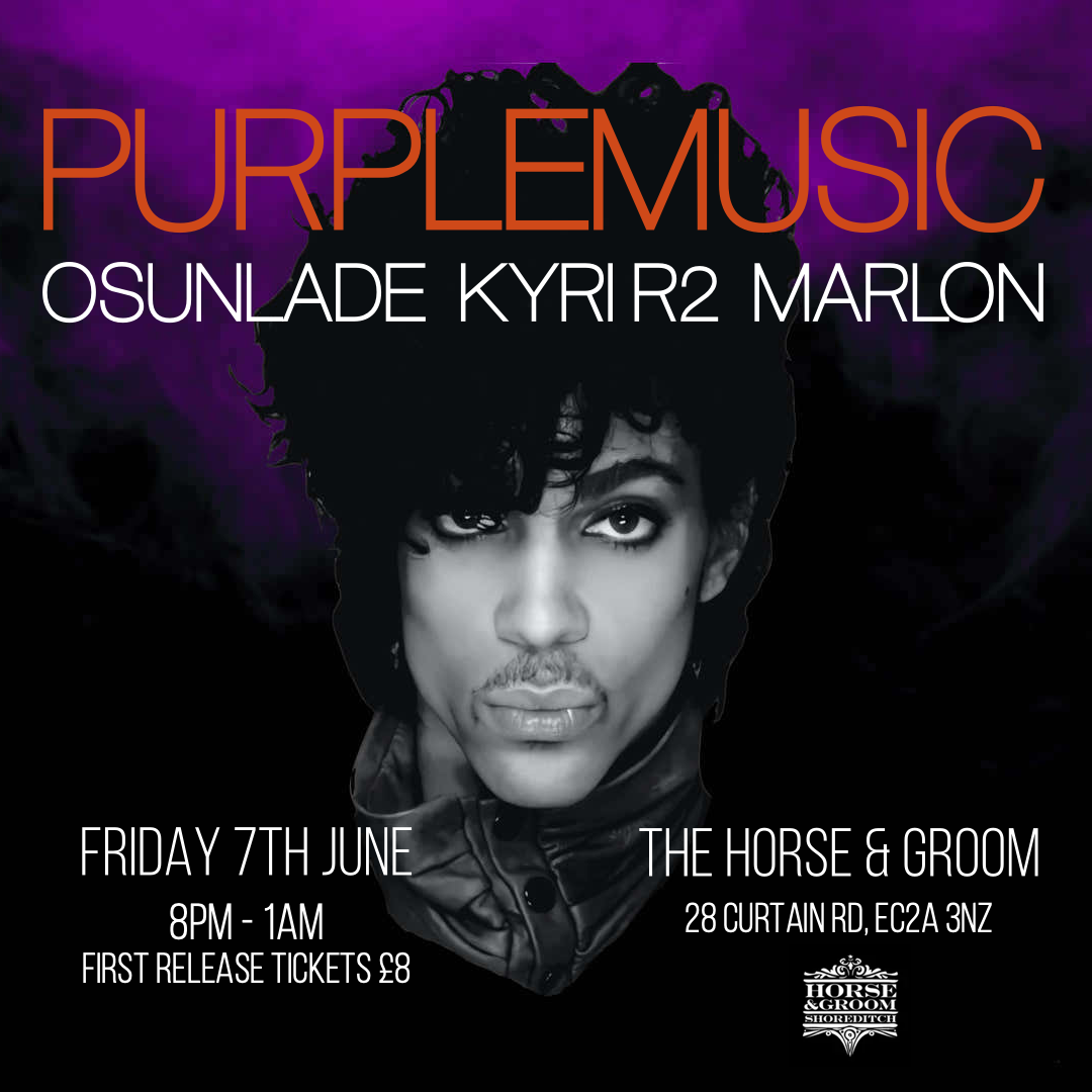 Purple Music with Osunlade, Marlon and Kyri - フライヤー表