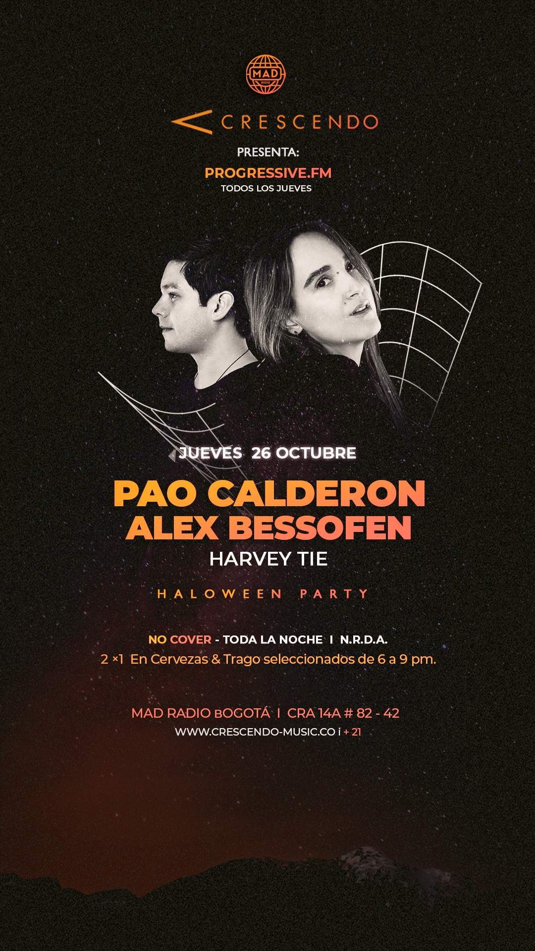 Pao Calderon & Alex Bessofen at MAD RADIO at Mad Radio Bogotá, Bogotá